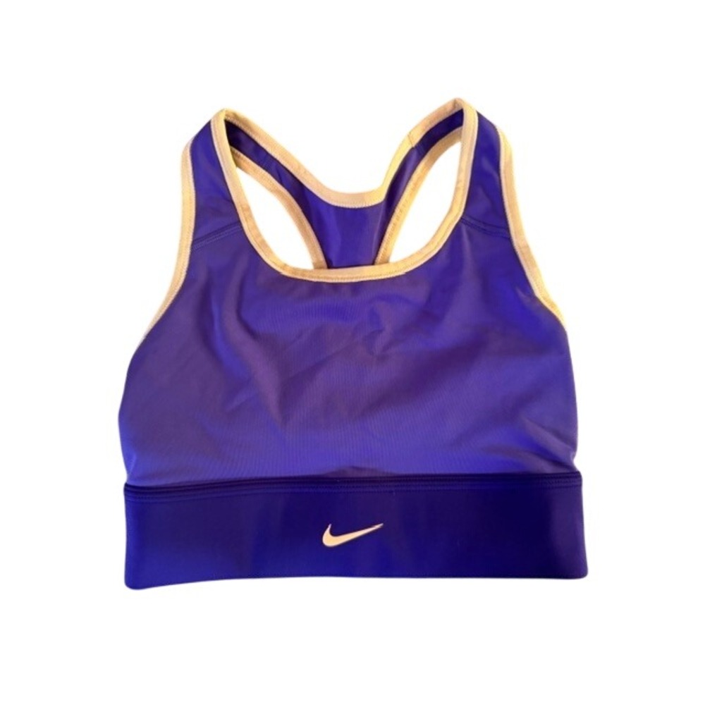 Nike Pro Girls Sports Bra Purple Racerback Athletic Top Size Small S